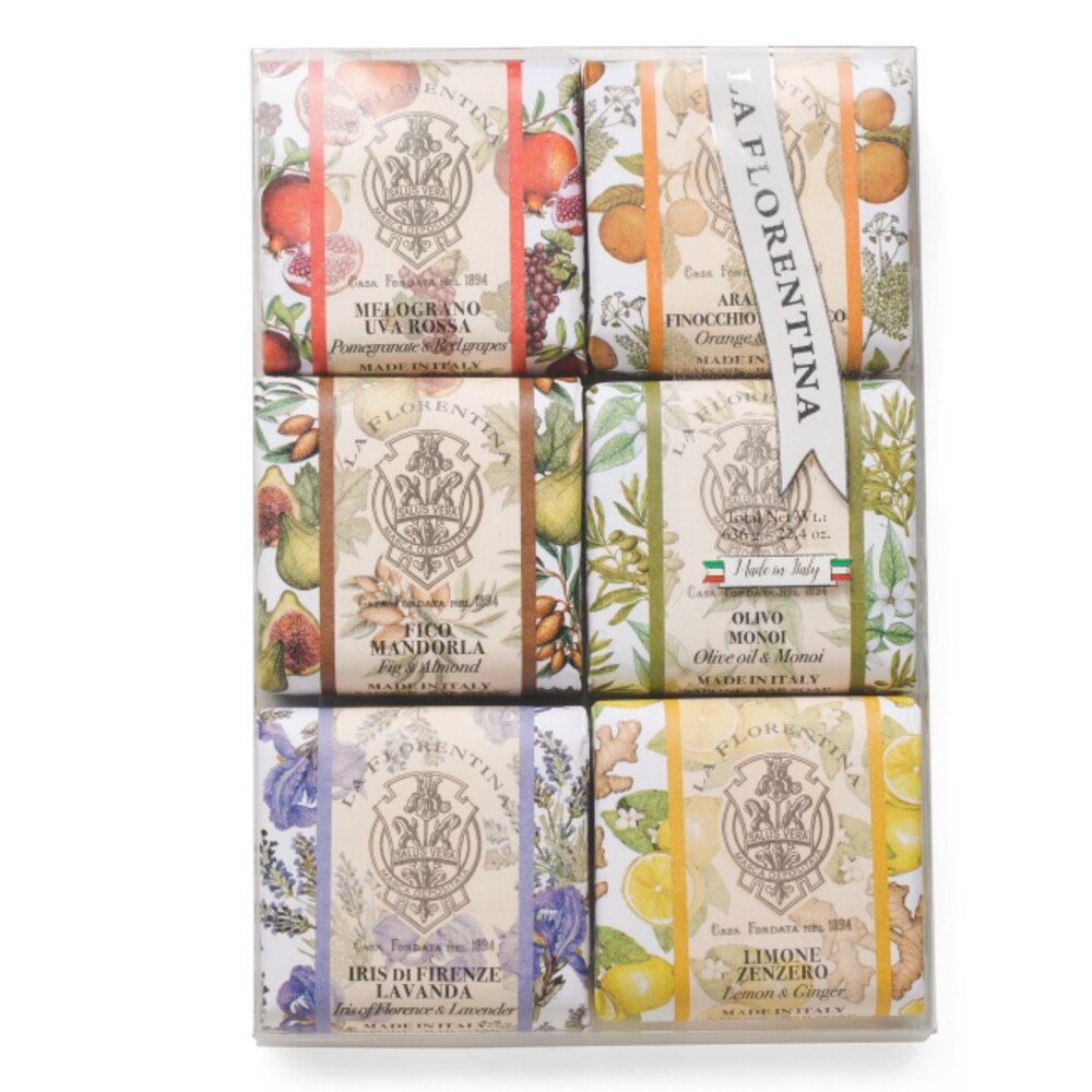 La Florentina 6 pk soap set MADE in ITALY 100g each